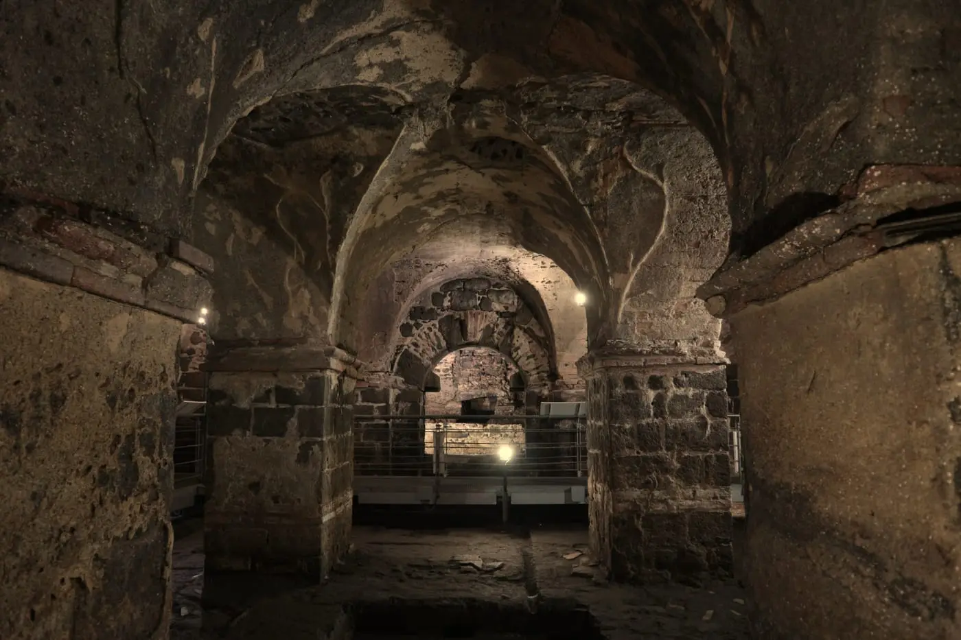 The underground Terme Achilliane beneath Piazza Duomo in Catania