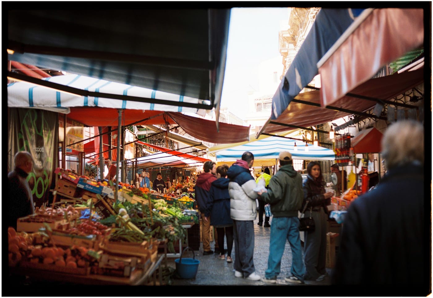 Market stalls in Palermo's Capo neighborhood