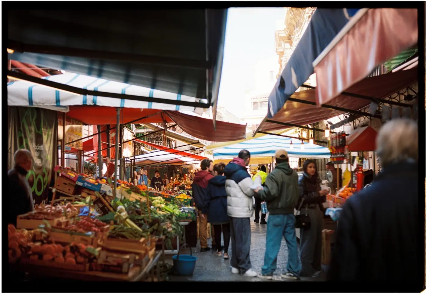 Market stalls in Palermo's Capo neighborhood